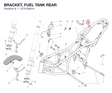 BRACKET, FUEL TANK REAR 47315481A diagram position