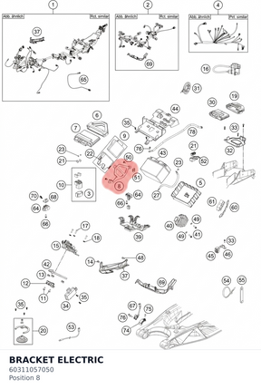 Diagram preview: BRACKET ELECTRIC (60311057050)