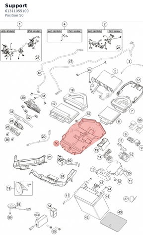 Diagram preview: Support (61311055100)