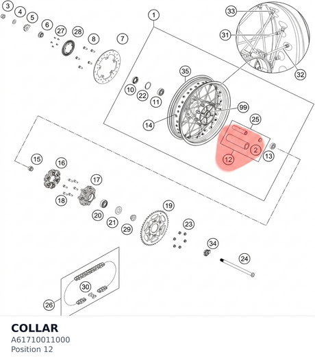 Diagram preview: COLLAR (A61710011000)