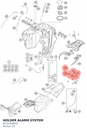Diagram preview: HOLDER ALARM SYSTEM (60712038000)