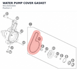 Diagram preview: WATER PUMP COVER GASKET (90135053000)