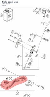 Diagram preview: Brake pedal stub (63513251000)