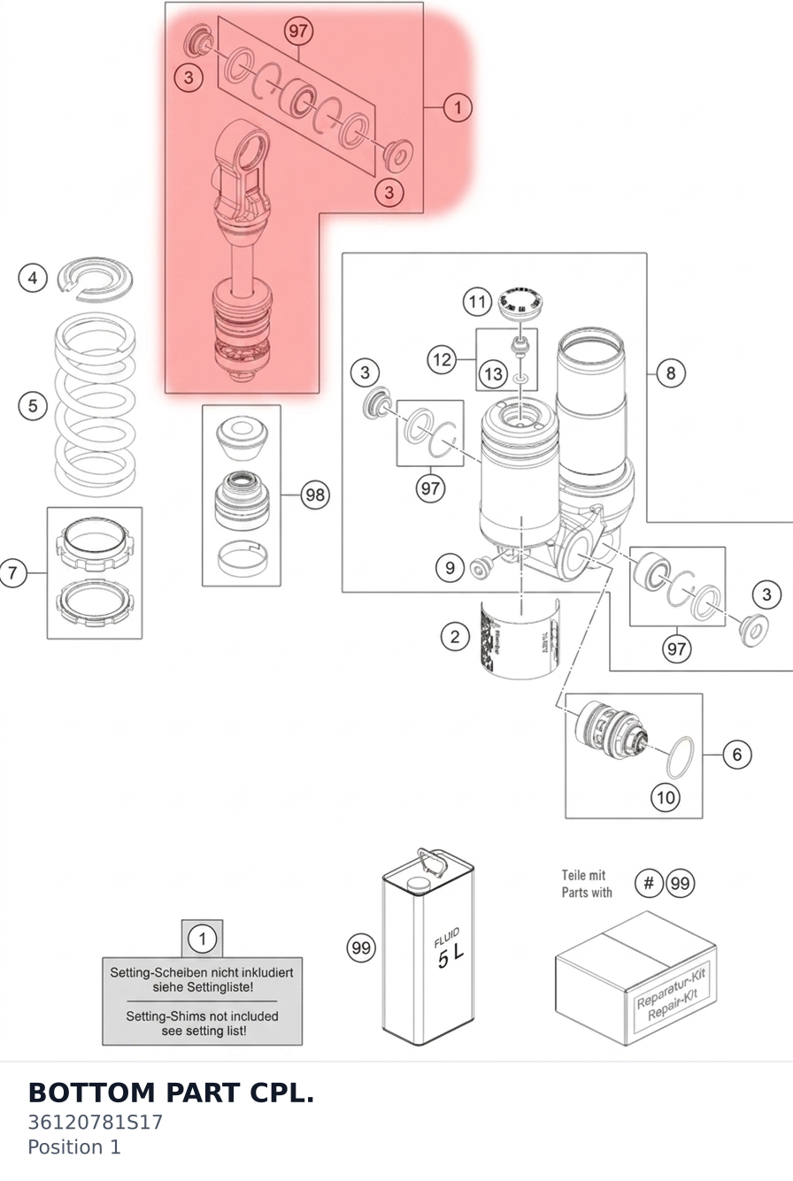 Diagram preview: BOTTOM PART CPL. (36120781S17)