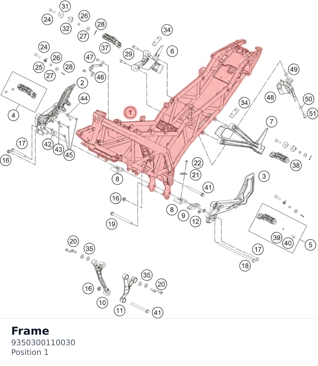 Diagram preview: Frame (9350300110030)
