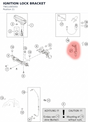 Diagram preview: IGNITION LOCK BRACKET (79611065050)