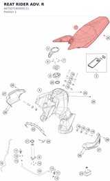 Diagram preview: REAT RIDER ADV. R (A67507140000C11)