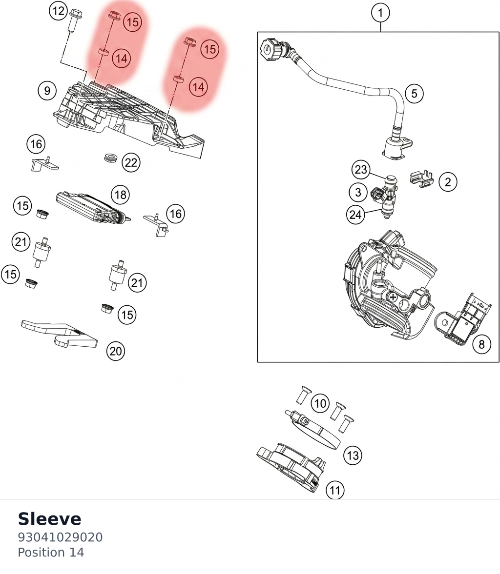 Diagram preview: Sleeve (93041029020)