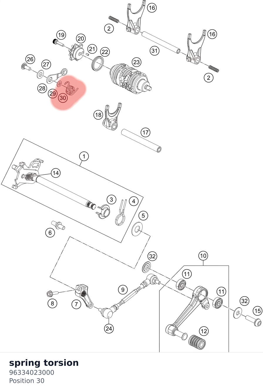 Diagram preview: spring torsion (96334023000)