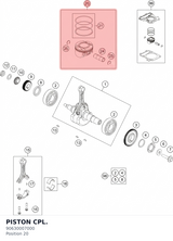 Diagram preview: PISTON CPL. (90630007000)