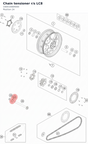 Diagram preview: Chain tensioner  r/s LC8 (C60010084000)