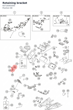 Diagram preview: Retaining bracket (60716065000)