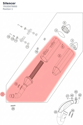 Diagram preview: Silencer (79105079000)