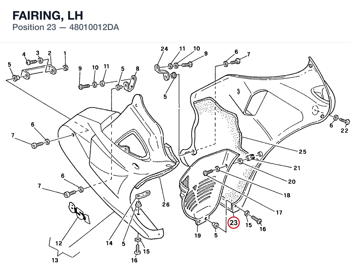 FAIRING, LH