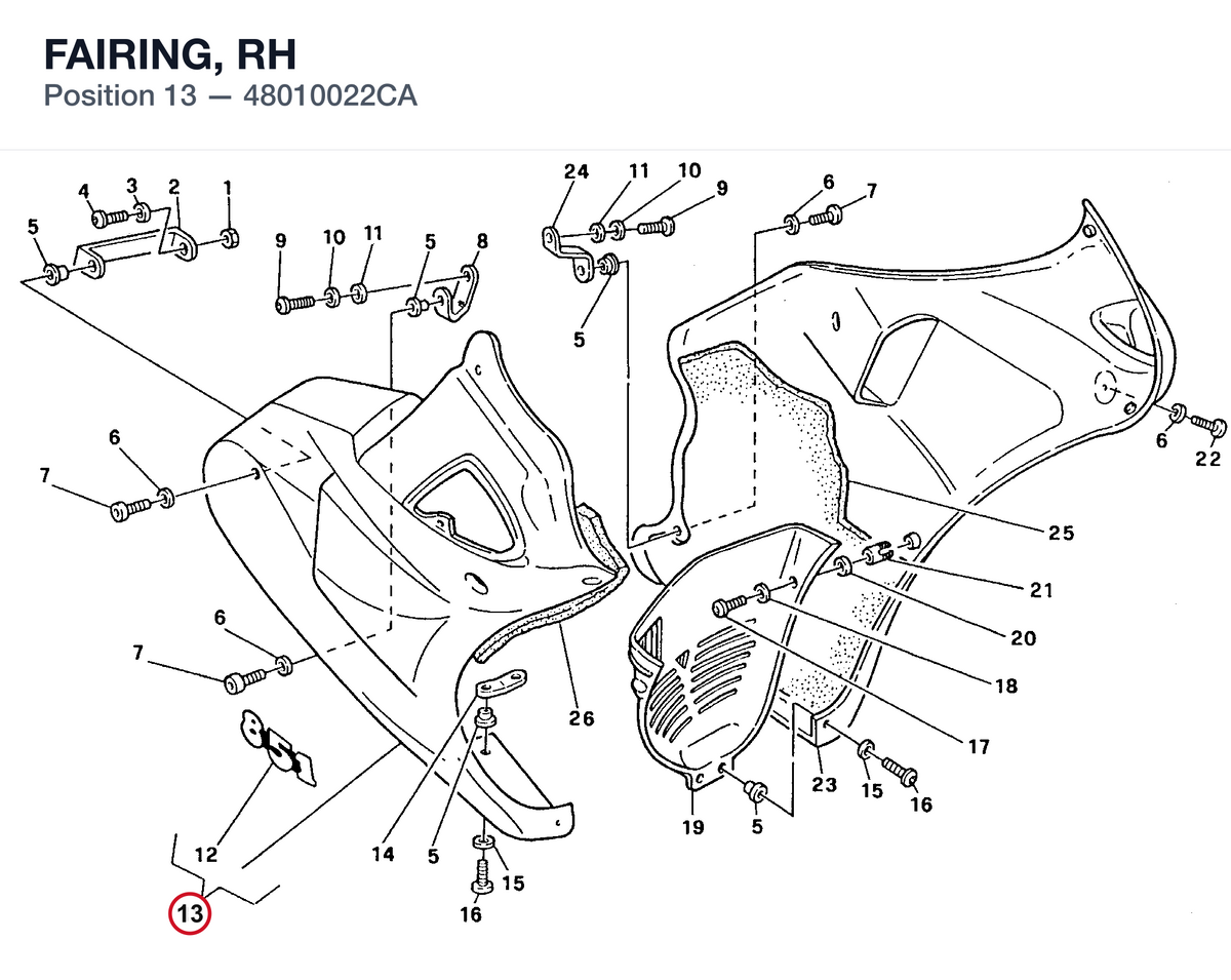 FAIRING, RH