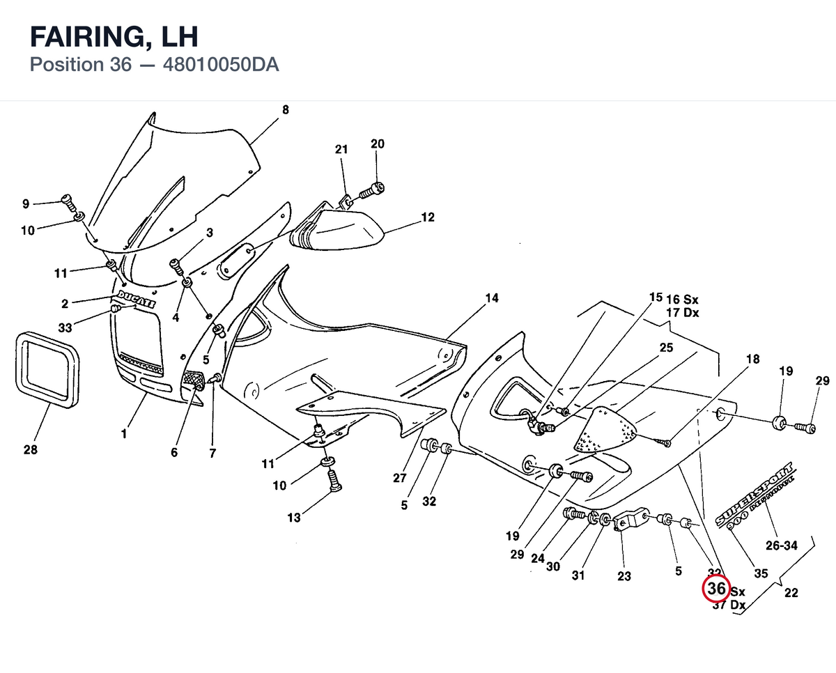 FAIRING, LH