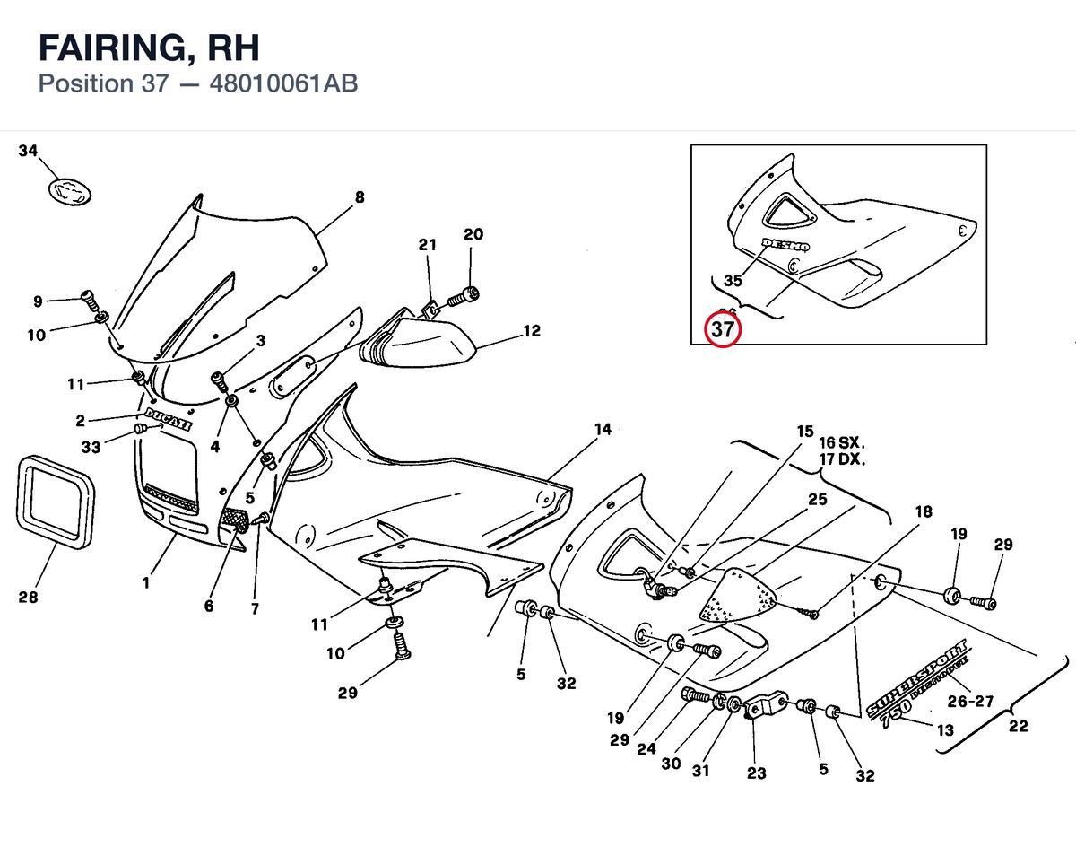 FAIRING, RH