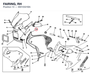 FAIRING, RH 48010321BA diagram position