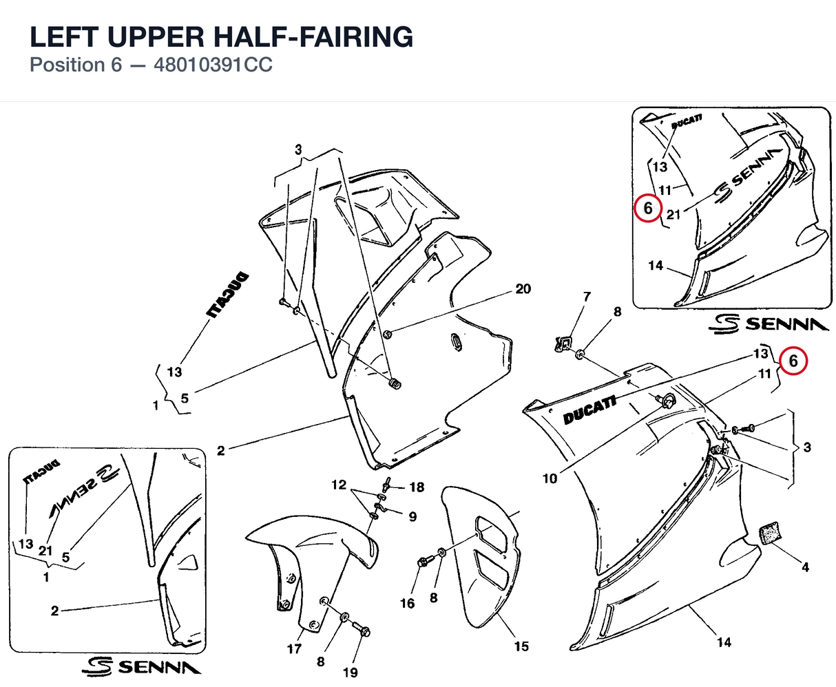 LEFT UPPER HALF-FAIRING
