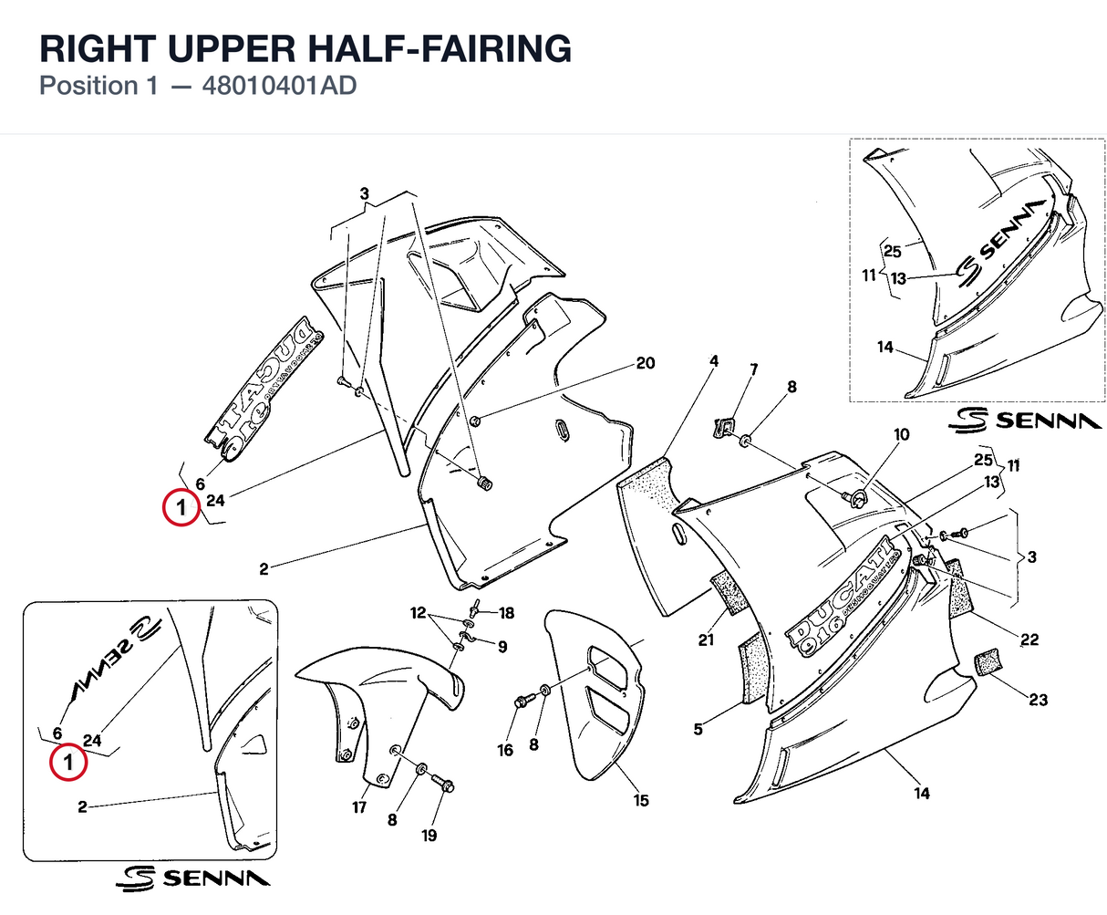 RIGHT UPPER HALF-FAIRING