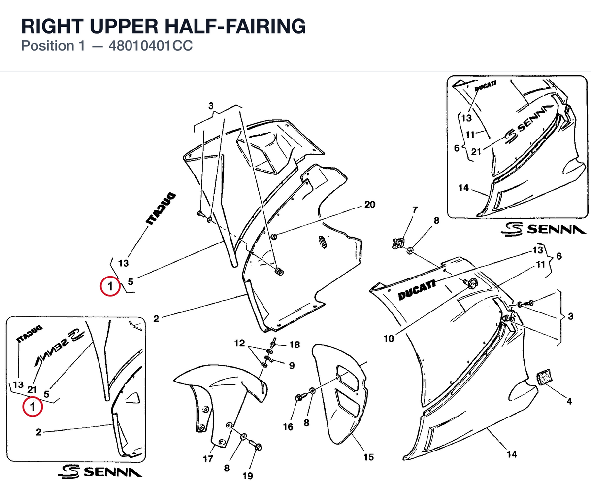 RIGHT UPPER HALF-FAIRING