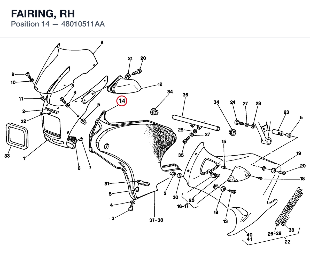 FAIRING, RH