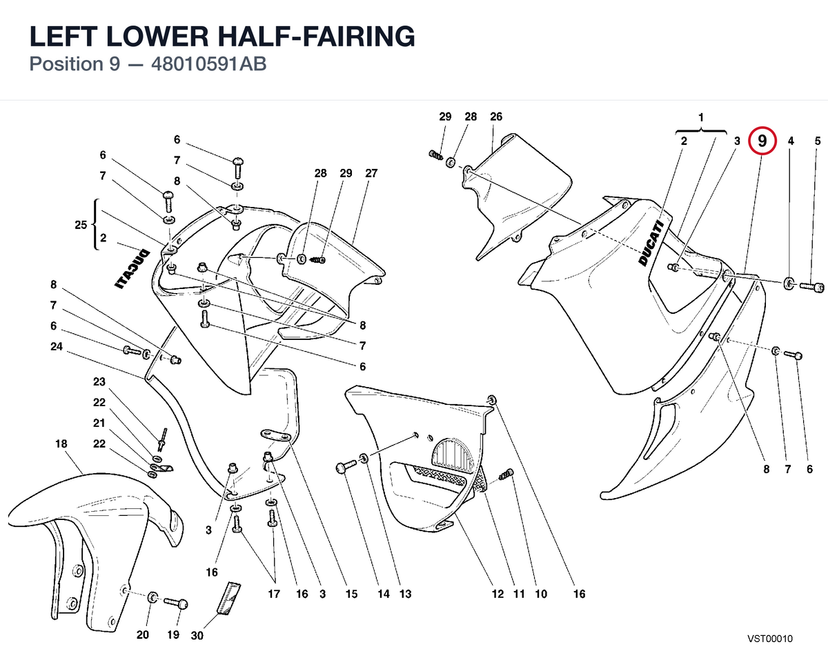 LEFT LOWER HALF-FAIRING