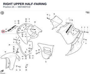RIGHT UPPER HALF-FAIRING