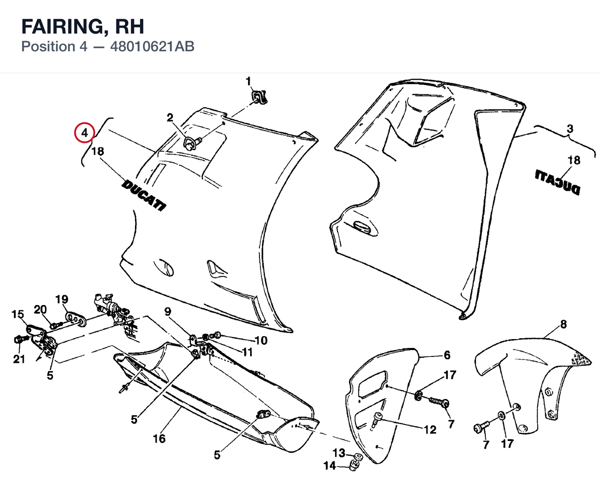 FAIRING, RH