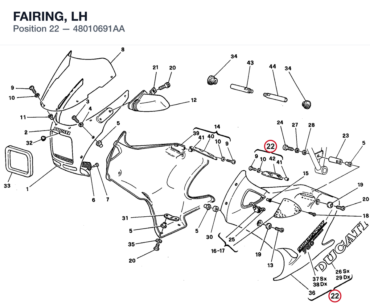 FAIRING, LH