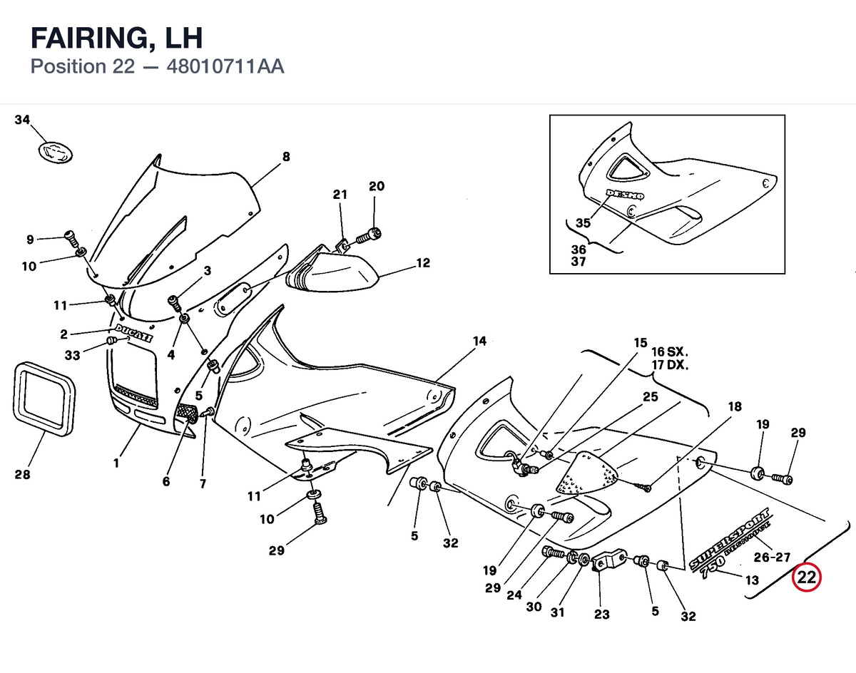 FAIRING, LH