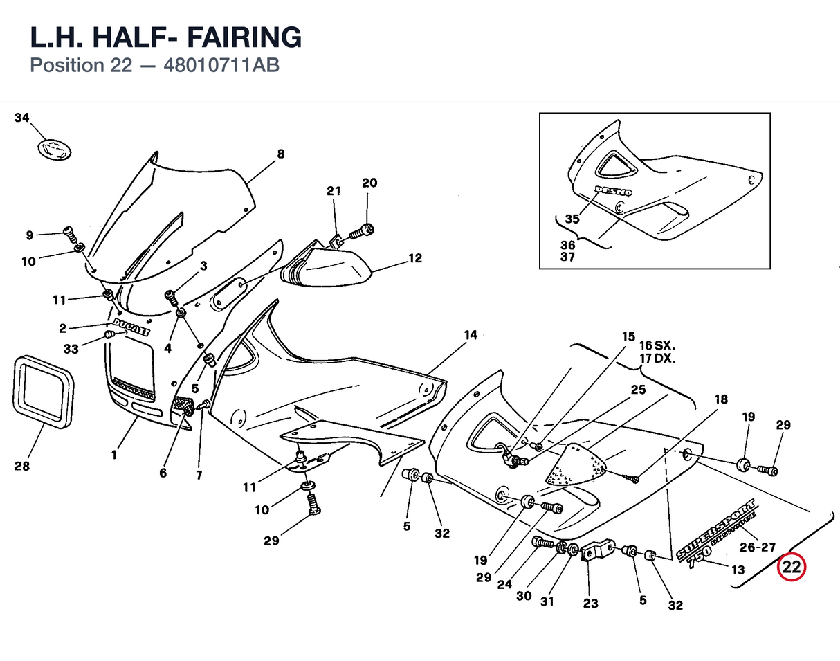 L.H. HALF- FAIRING