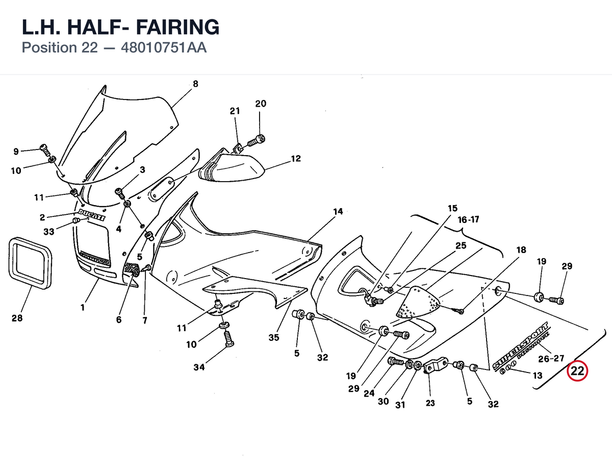 L.H. HALF- FAIRING