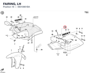 FAIRING, LH 48010861BA diagram position