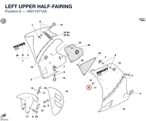 LEFT UPPER HALF-FAIRING