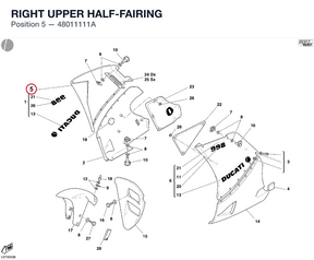 RIGHT UPPER HALF-FAIRING
