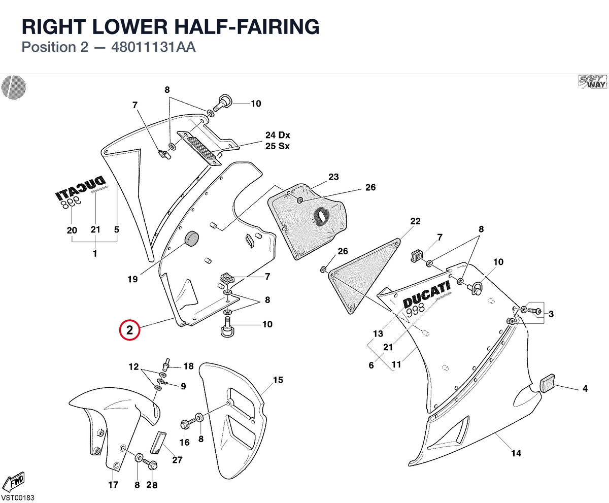 RIGHT LOWER HALF-FAIRING