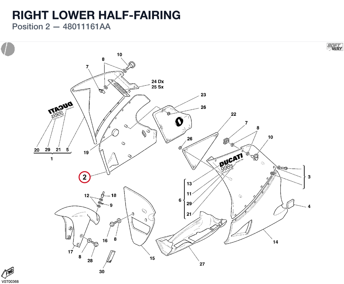 RIGHT LOWER HALF-FAIRING