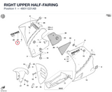 RIGHT UPPER HALF-FAIRING