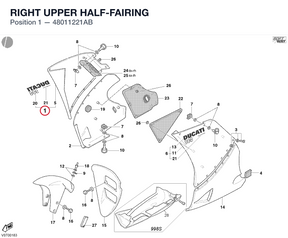 RIGHT UPPER HALF-FAIRING