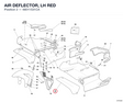AIR DEFLECTOR, LH RED