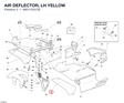 AIR DEFLECTOR, LH YELLOW