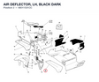 AIR DEFLECTOR, LH, BLACK DARK