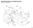 AIR DEFLECTOR, LH GLOSSY BLACK