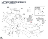 LEFT UPPER FAIRING YELLOW