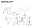 FAIRING, LEFT BLACK 48012511AT diagram position