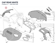 CAP REAR WHITE 48012641AW diagram position