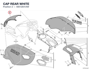 CAP REAR WHITE 48012641AW diagram position