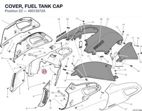 COVER, FUEL TANK CAP 48013072A diagram position