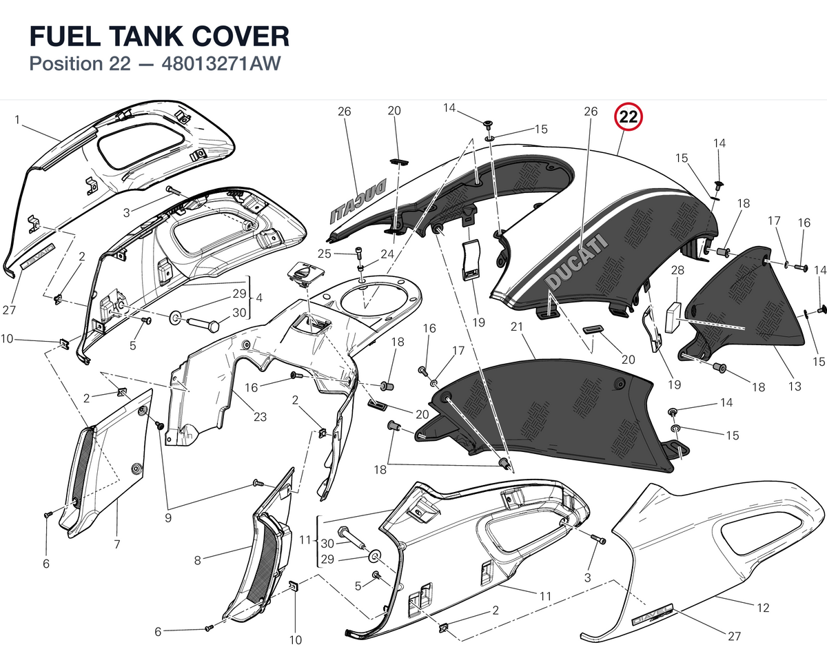 FUEL TANK COVER